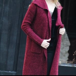 MINKPINK Boucle duster cardigan